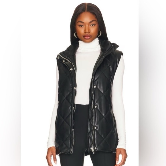 Blank NYC Faux Leather Vest - Picture 3 of 7